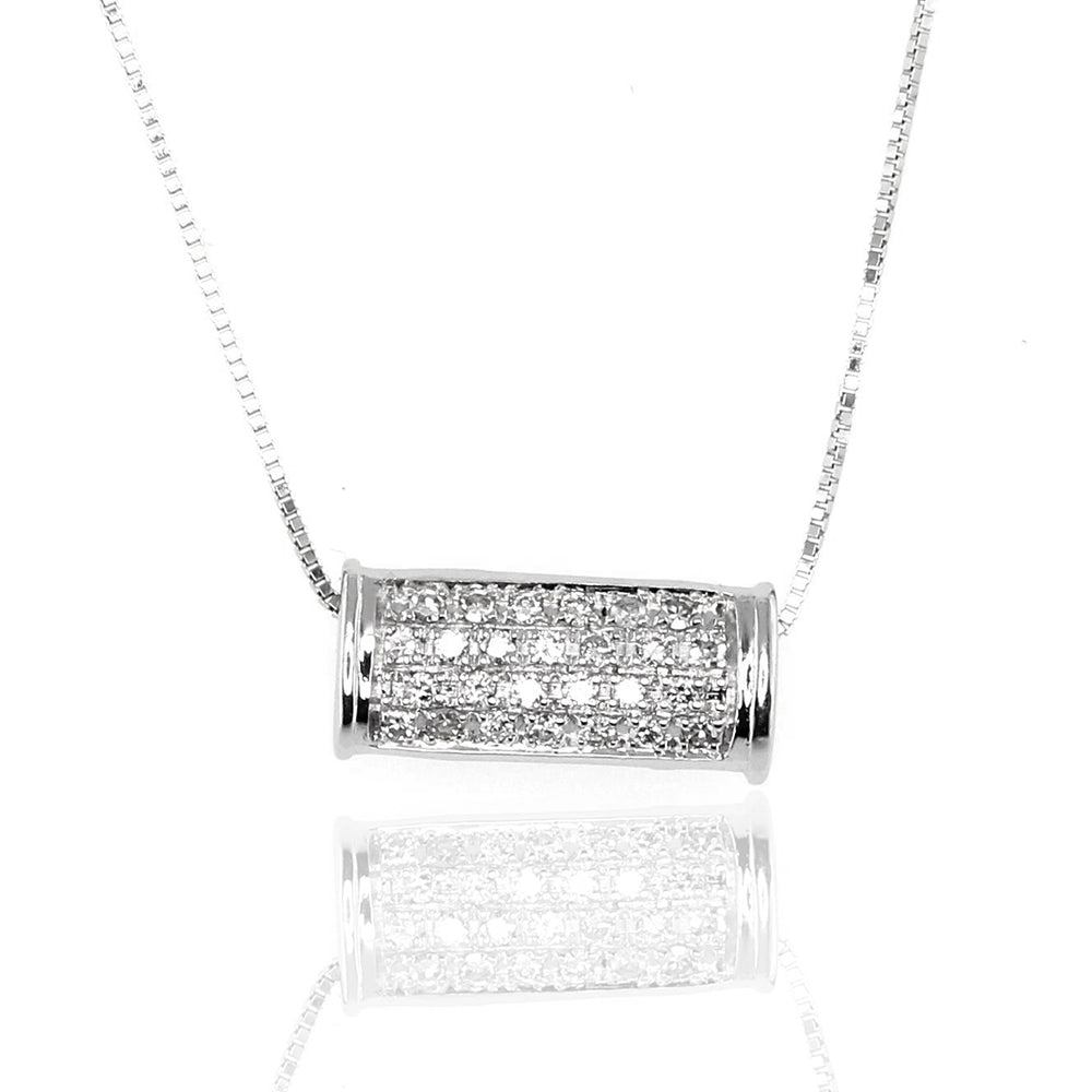 Necklace Borsina in Oro Bianco e Diamanti Davite & Delucchi
